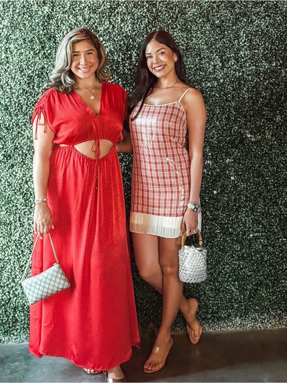 TCEC Red Plaid Mini Dress - Picture 1 of 1